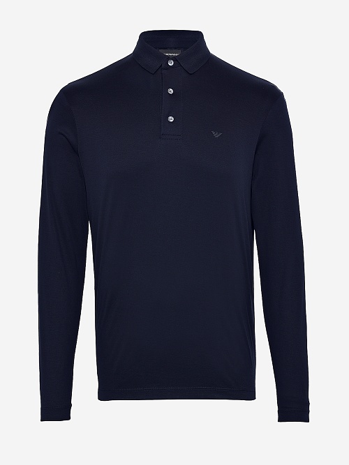 Поло с длинным рукавом муж Emporio Armani 8N1F97 1JUVZ 0920 BLU NAVY - 0