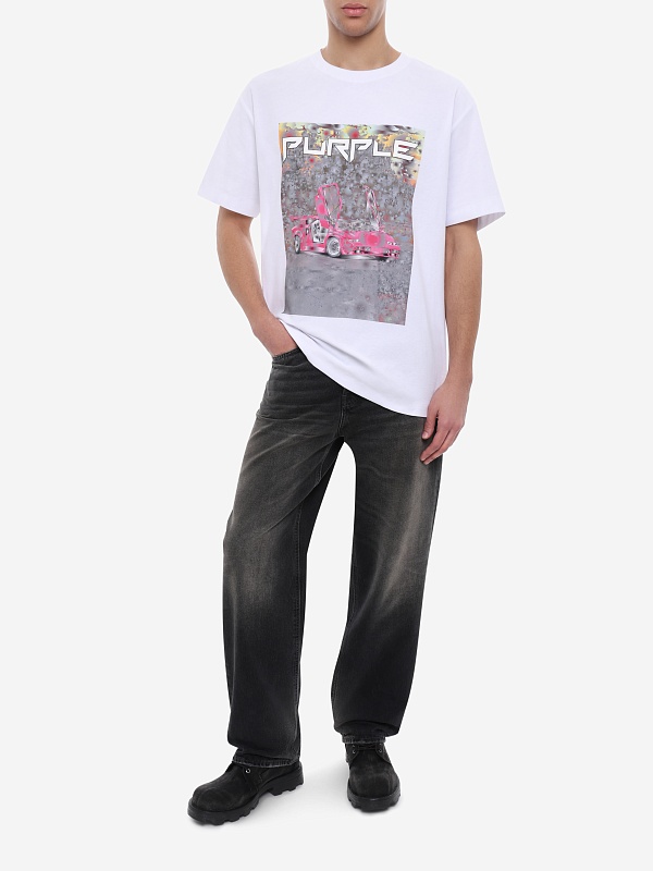 Футболка муж PURPLE P104-TBDS226 WHITE - 1