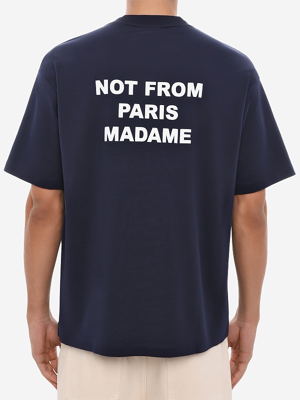 Футболка муж Drôle de Monsieur PERM-TS203-CO002-NY NAVY - 4