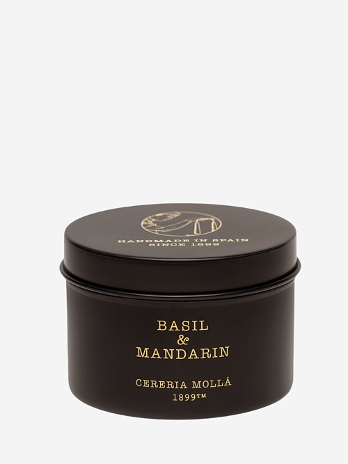 Свеча унисекс Cereria Molla 1899 TC5538 Basil & Mandarin 90г - 0