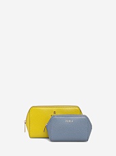 Набор косметичек жен Furla WE00453ARE0004510S1007 MUDEC YELLOW + CELESTIAL