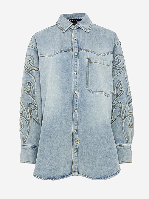Рубашка жен Ksubi WEX24SH001 Denim - 0