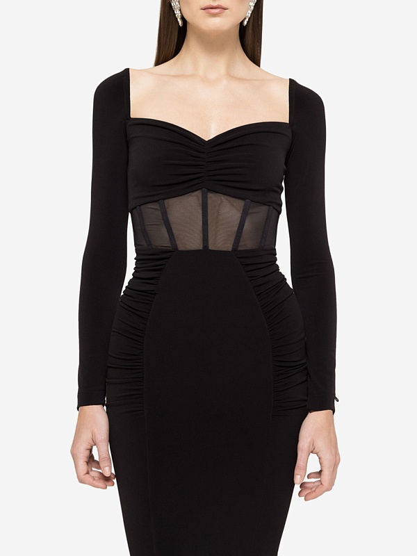 Платье жен Nissa RS16072 black - 3