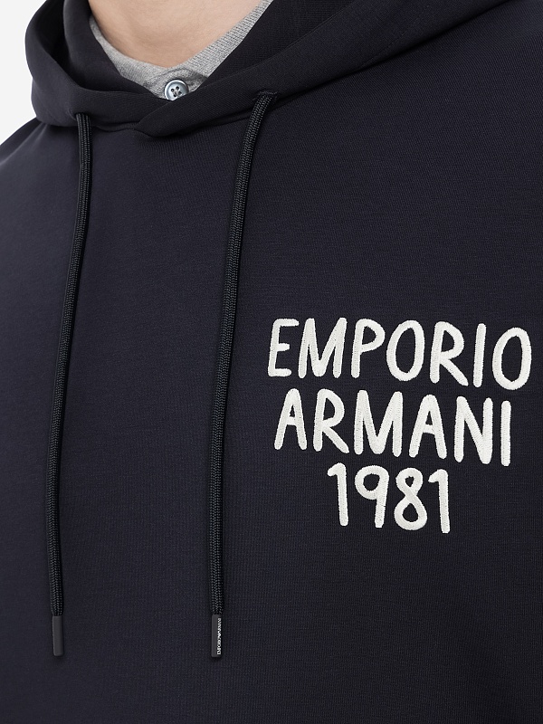 Худи муж Emporio Armani 3D1M72 1JHSZ 09R4 CHAIN NAVY - 5