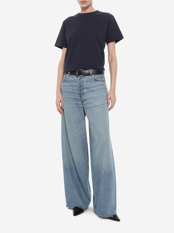 Футболка жен DUNST UDTS6A112N2 NAVY - 1