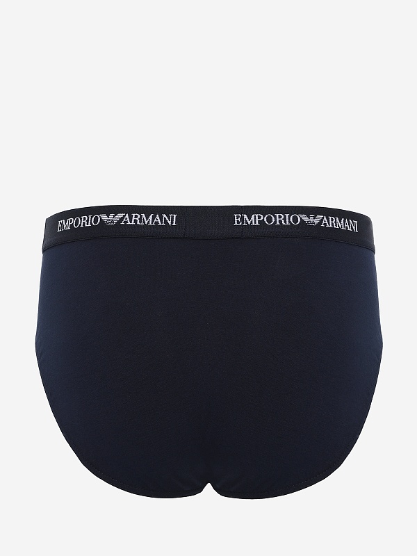 Набор (трусы 3 пары) муж Emporio Armani EM000258 AF14132 M0042 WHITE/AR.BLUE/BLACK - 4