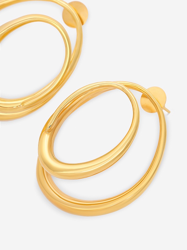 Серьги жен MISHO SUME04L Gold - 2