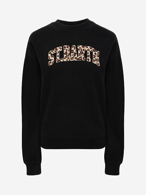 Толстовка жен MC2 Saint Barth STDW001 01446I STB LEOPARD TERRY 00 EMB - 0