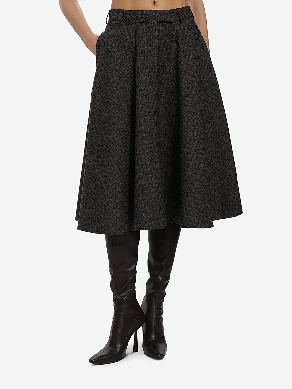 Юбка жен Officine Generale W25WSKT154 ICEDCOF/DKBRWN/ECRU - 1