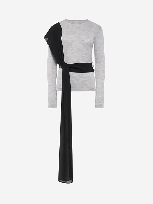 Лонгслив жен MM6 S52NH0034 M20124 858M - 0