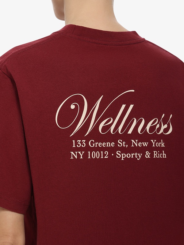 Футболка унисекс Sporty & Rich TO04362083RE10 Merlot - 3