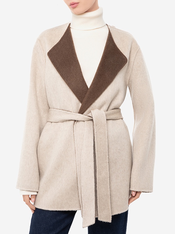 Полупальто жен P.A.R.O.S.H. D431785 808 FANTASIA MARRONE - 6