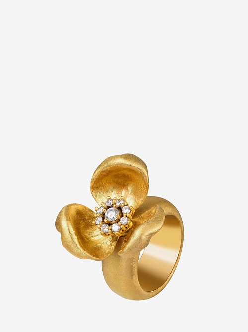 Кольцо жен CHIC CLIC RI-MIRODI-24 Кольцо Mini Rose с бриллиантами - 0