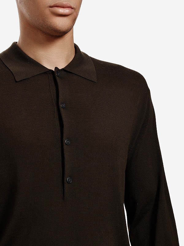 Поло с длинным рукавом муж Closed C86489-92M-EM 694 MARSH GREEN - 4