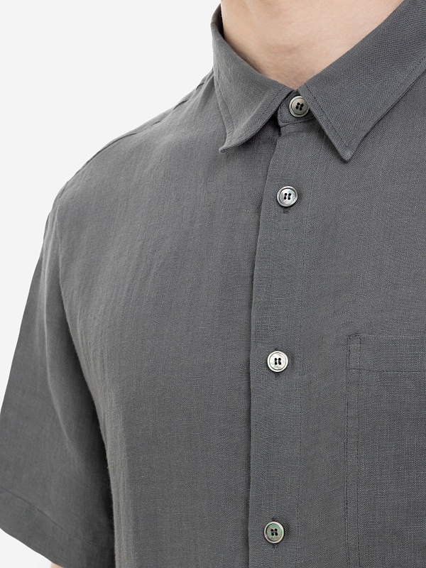 Рубашка муж A.P.C. LIAEK-H12551 LAD ANTHRACITE - 5