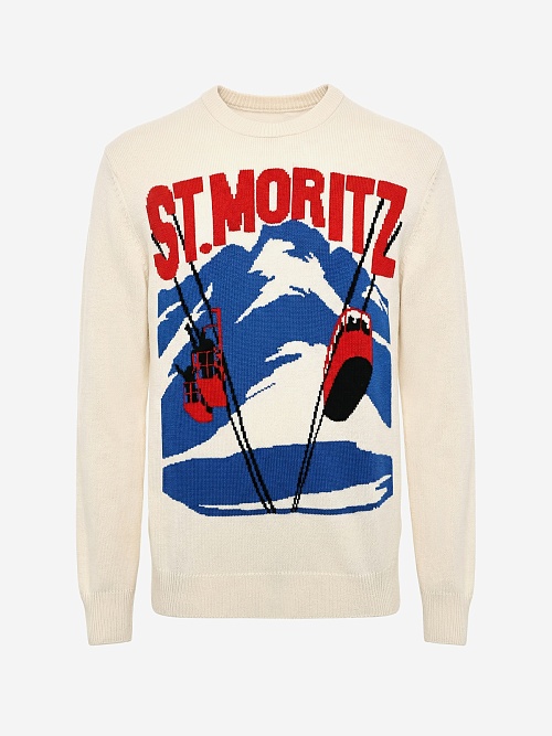 Свитер муж MC2 Saint Barth HER0011 00149I ST MORITZ POSTCARD 10 - 0