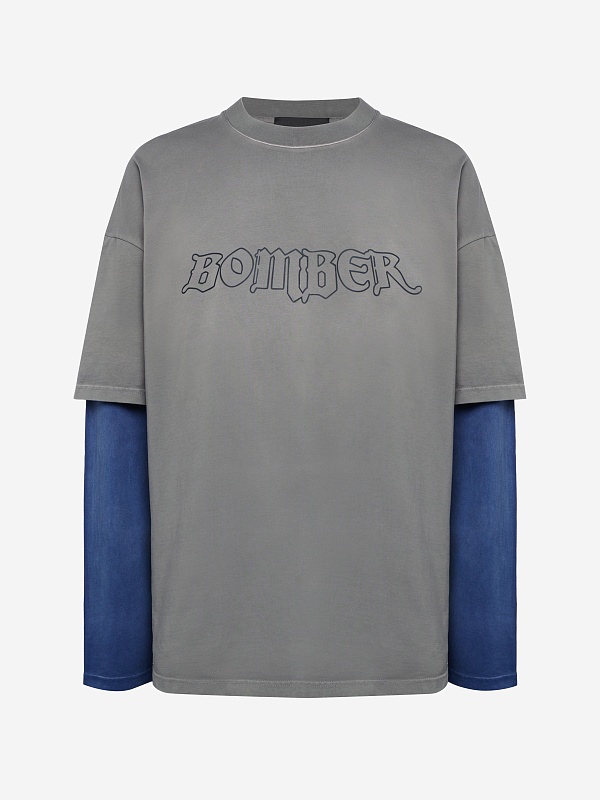 Футболка с длинным рукавом муж BOMBER SS26N022 - 0