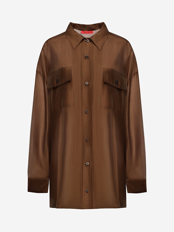 Блуза жен TheLatest TLW04010T0161ABTP CHOCOLATE - 0