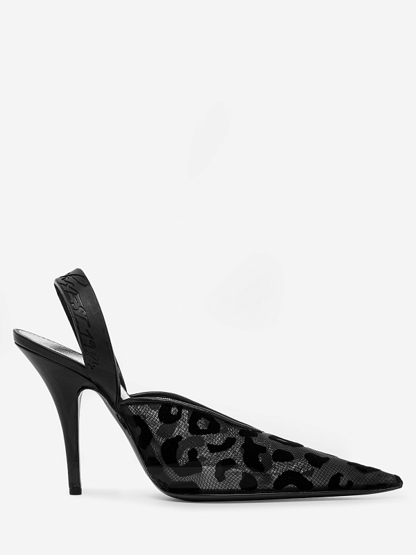 Слингбэки (каблук) жен Philosophy Di Lorenzo Serafini 3202 5782 A1555 Fantasy print Black - 2