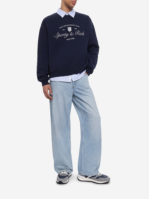 Толстовка муж Sporty & Rich ST09875412BL106 Dark Navy - 1