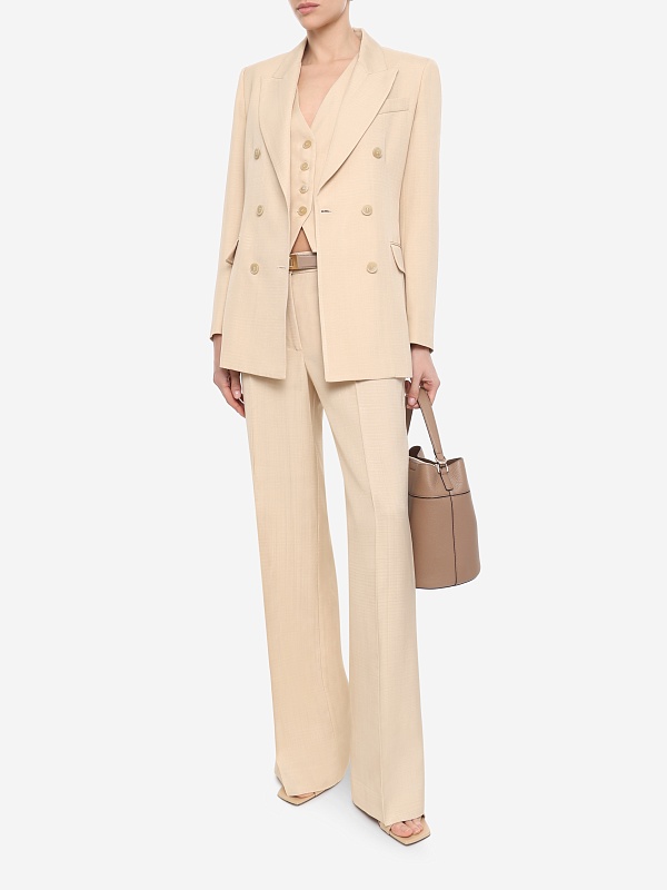 Брюки жен P.A.R.O.S.H. D232214 087 CHAMPAGNE - 1