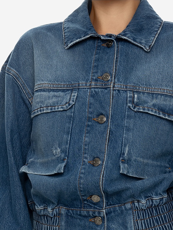 Куртка джинсовая жен MSGM 3641MDH233L 247292 89 - 5