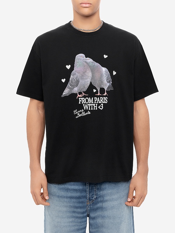 Футболка муж Carne Bollente AW25ST0103 Black - 3