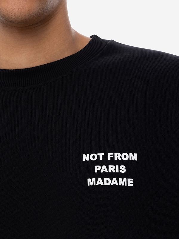 Толстовка муж Drôle de Monsieur PERM-SW149-CO127-BL BLACK - 4