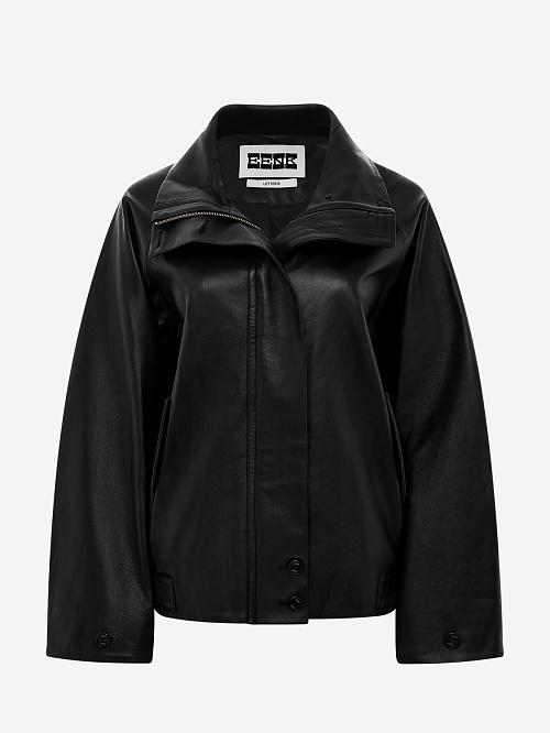 Куртка кожаная жен EENK EEB-1P453-LJ05-BK Black - 0