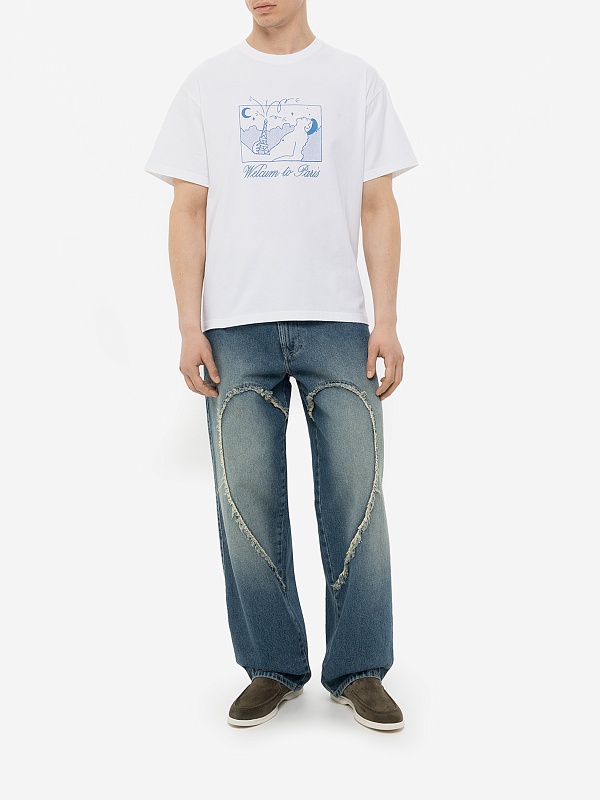 Футболка муж Carne Bollente AW24ST0105 White - 1
