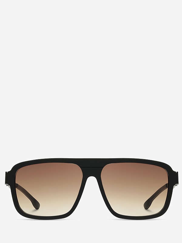 Солнцезащитные очки Ic Berlin IB Egon Black Rough Black Matt Brown Sand Mittwoch 51 15 150 - 1