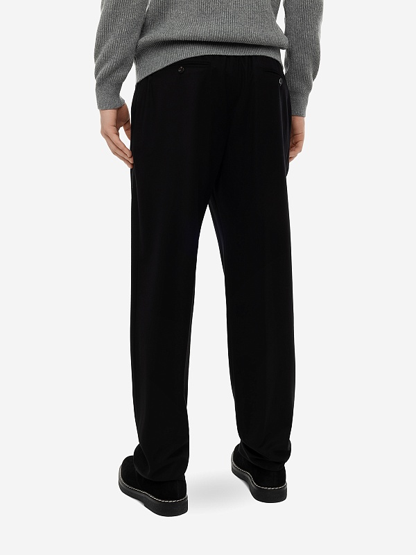 Брюки муж AGNONA AI23P_T706U7_Y_U1120 K09 BLACK - 4