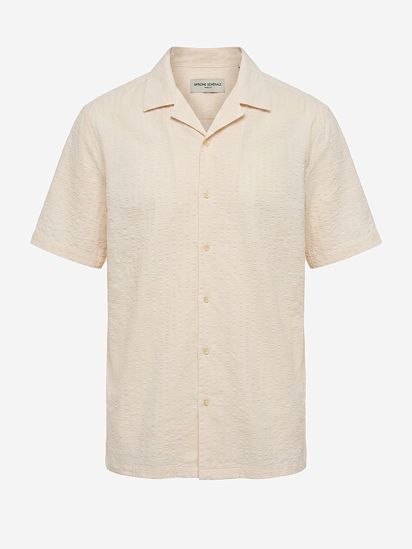 Рубашка муж Officine Generale S26MSHI001 CREAM - 0