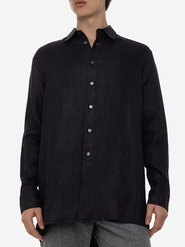 Рубашка муж AGNONA PE23P_TD05U8_U3014 K79 CAVIAR - 3