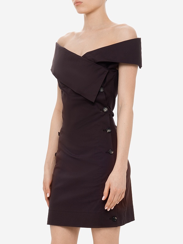 Платье жен Philosophy Di Lorenzo Serafini 0453 2120 A0102 Brown - 4