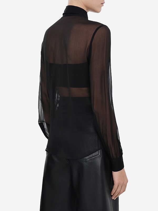 Блуза жен Saint Laurent 737227Y115W 1000 - 3