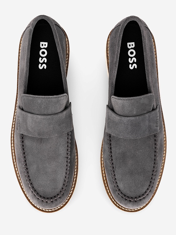 Лоферы муж Hugo Boss 50517143 035 Medium Grey - 2