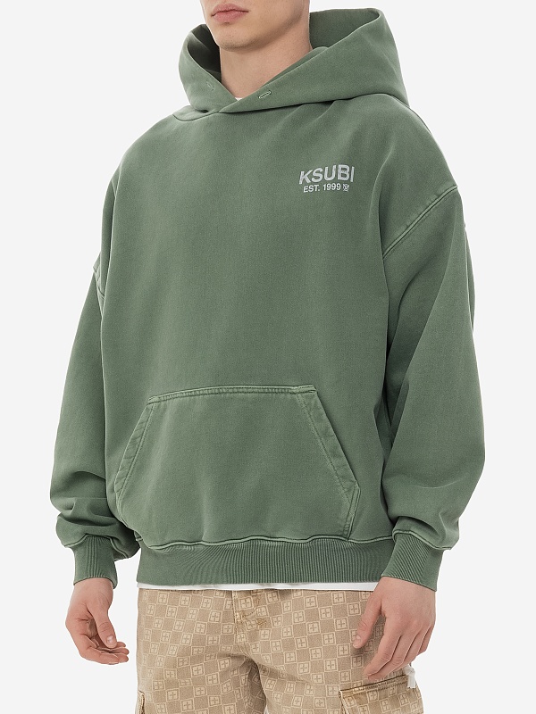 Худи муж Ksubi MPS25FL001 GREEN - 3