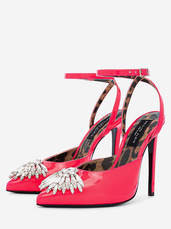 Босоножки (каблук) жен Philipp Plein SADS WSD0514 PLE077N 87 - 3