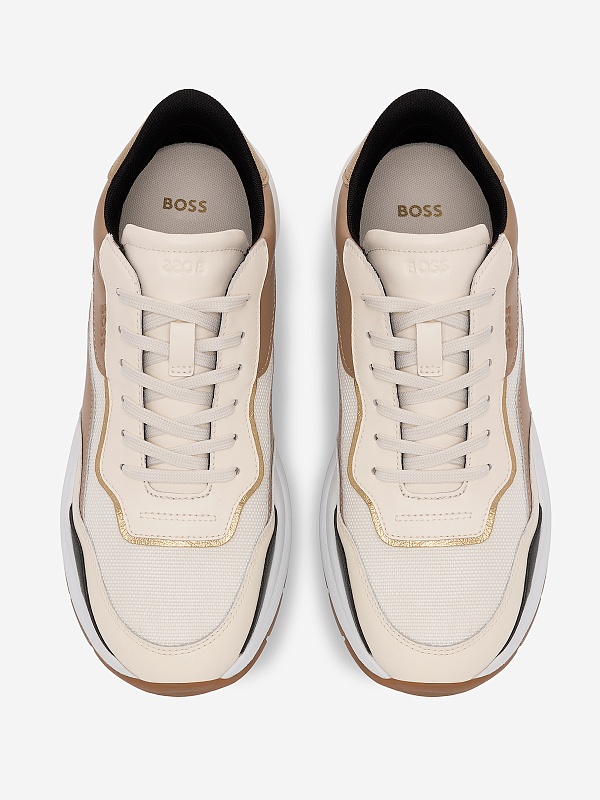 Кроссовки жен Hugo Boss 50517210 280 Open Beige - 2