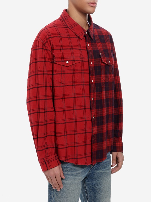 Рубашка муж PURPLE M3009-FRRH425 RED - 2