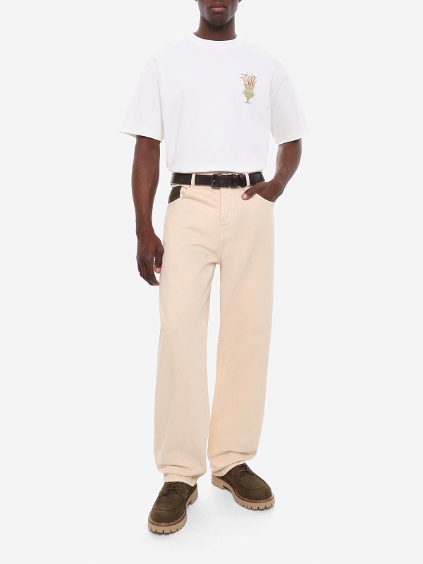 Футболка муж Drôle de Monsieur K-TS313-CO002-OW OFF WHITE - 1