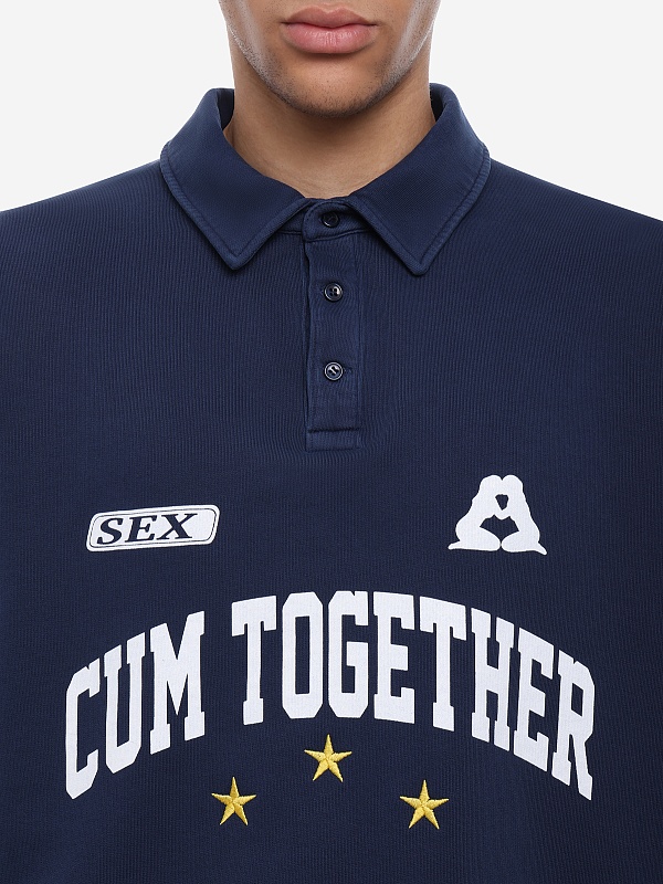 Толстовка муж Carne Bollente SS26PKN0101 Navy - 5