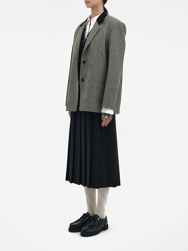 Жакет жен EENK EEB-1P353-JK06-BI Black/Cream - 1