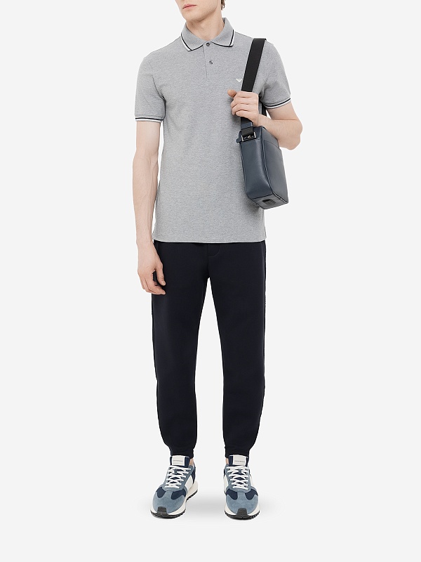 Поло муж Emporio Armani 8N1FB4 1JPTZ 0627 GRIGIO CH MEL - 2