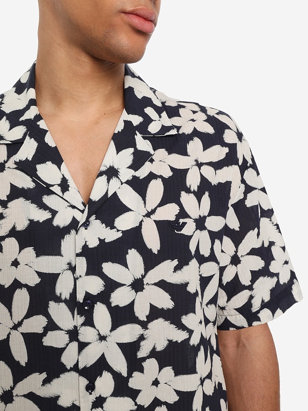 Рубашка муж Emporio Armani EM000593 AF20443 FB074 FLOWER EAGLE ARM.BLU - 5