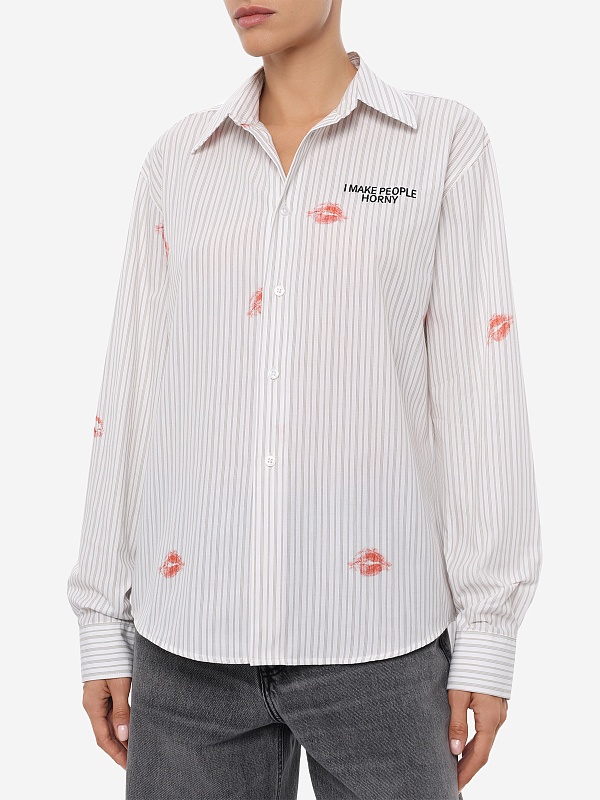 Рубашка муж Carne Bollente SS26LSS0201 Stripe - 7