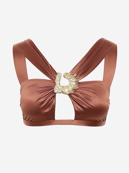 Бюстгальтер жен MOEVA 01-1112 BROWN SATIN - 0