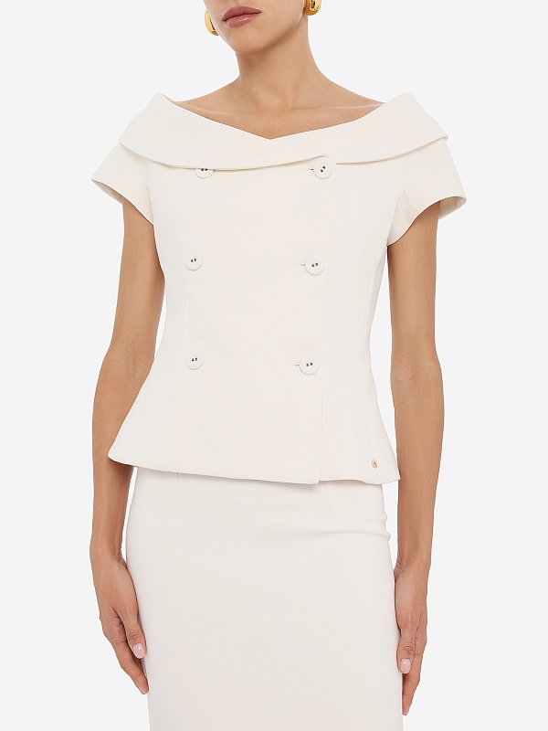 Жакет жен Nissa S1345 OFF WHITE - 3