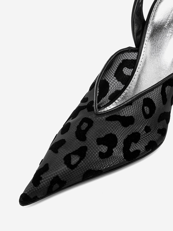 Слингбэки (каблук) жен Philosophy Di Lorenzo Serafini 3202 5782 A1555 Fantasy print Black - 6